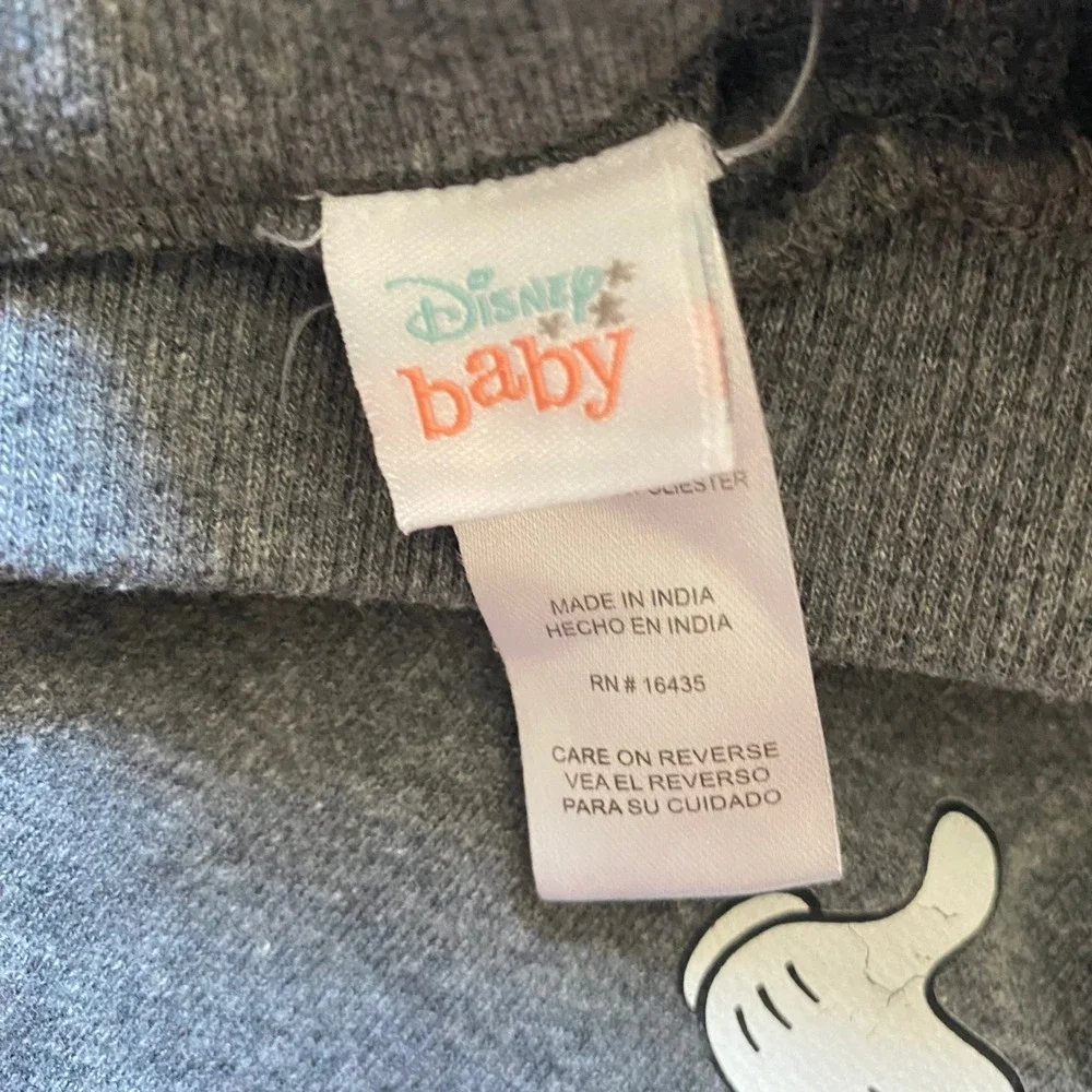 Disney Baby 12 months Matching Set Mickey‎ T Shirt Sweat Shorts Red Happy